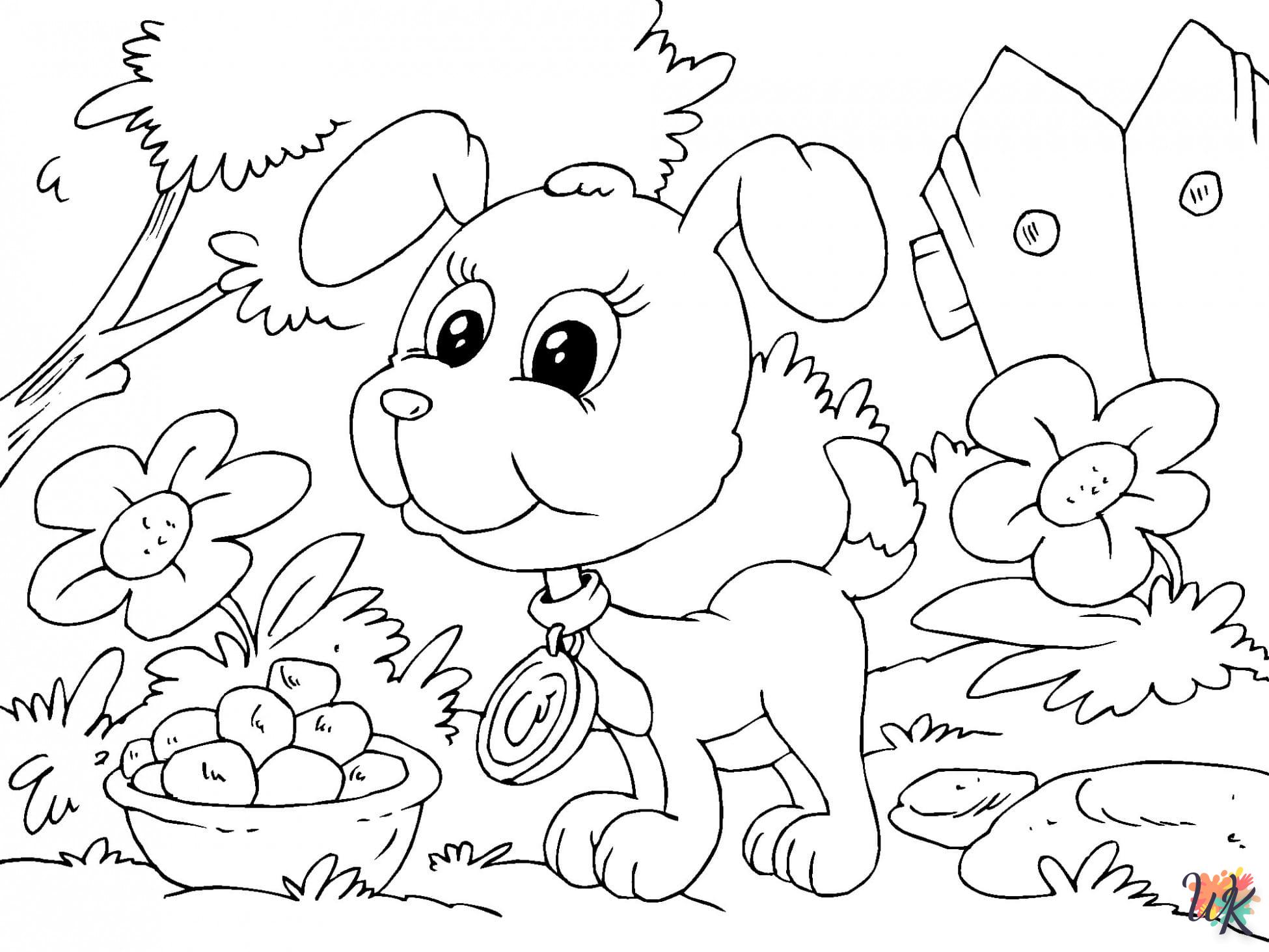 coloriage Chien  pour enfant a imprimer gratuit