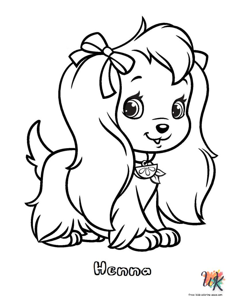 coloriage Chien  gratuit pour enfants