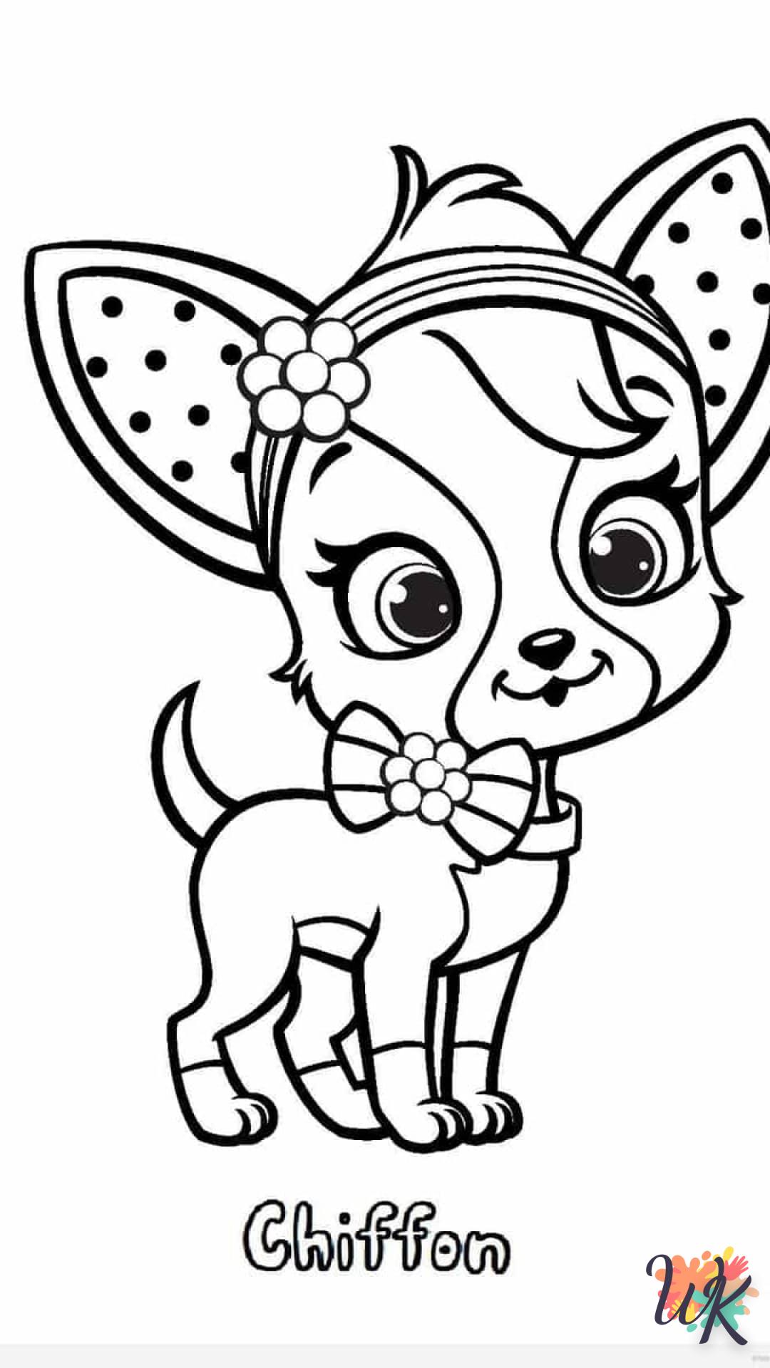 coloriage Chien  à numéro adulte en ligne gratuit