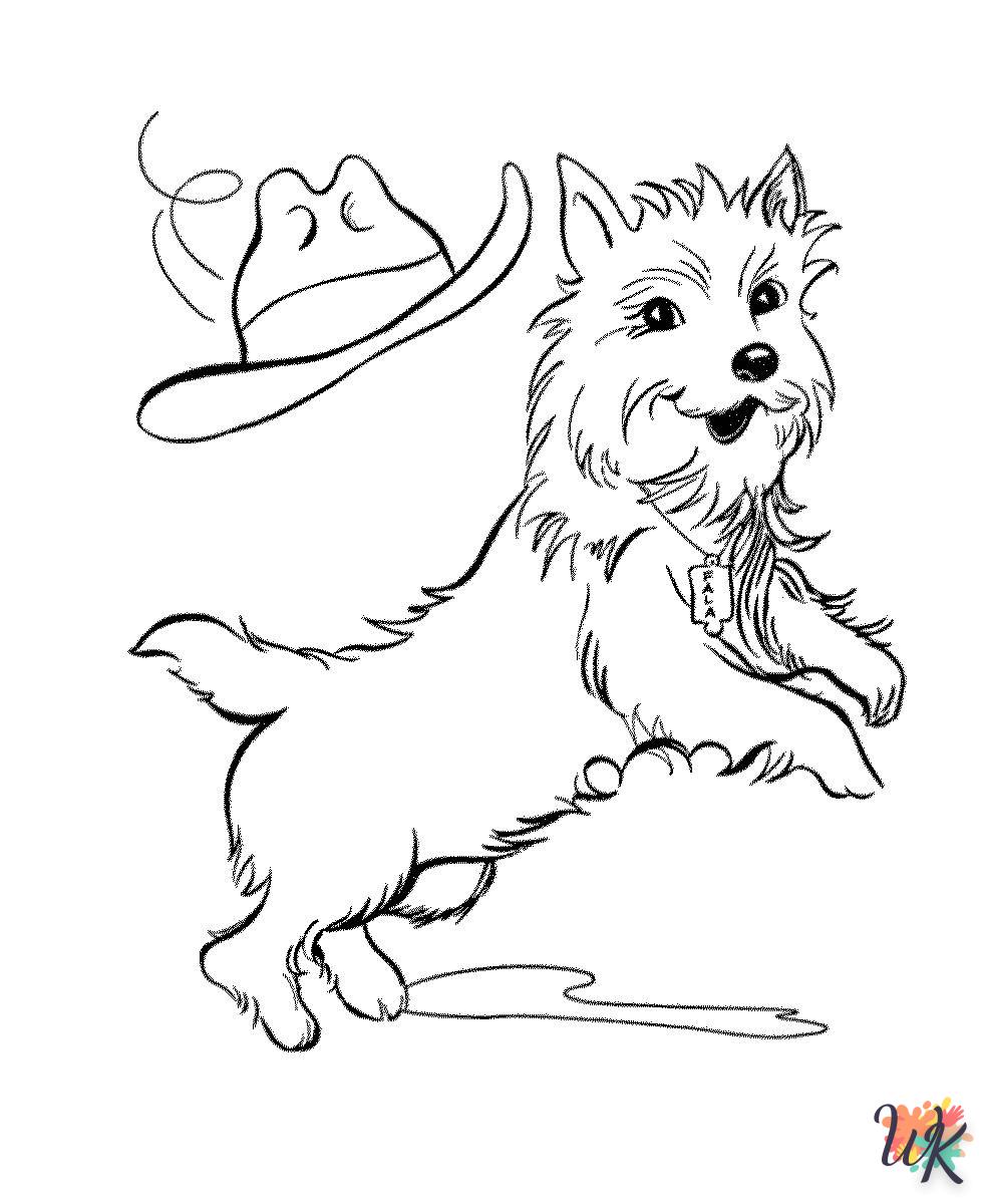 coloriage Chien  à imprimer gratuitement