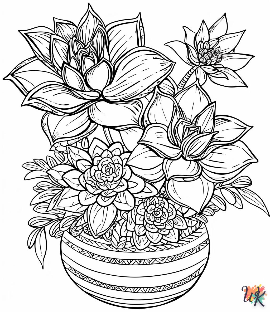 coloriage Fleurs  et apprentissage