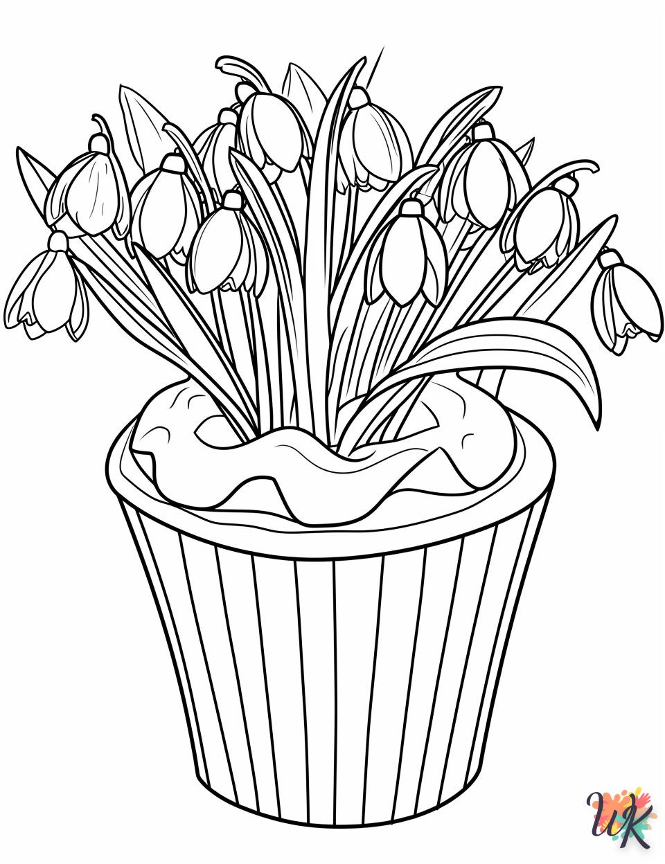 coloriage Fleurs  pour enfant à imprimer