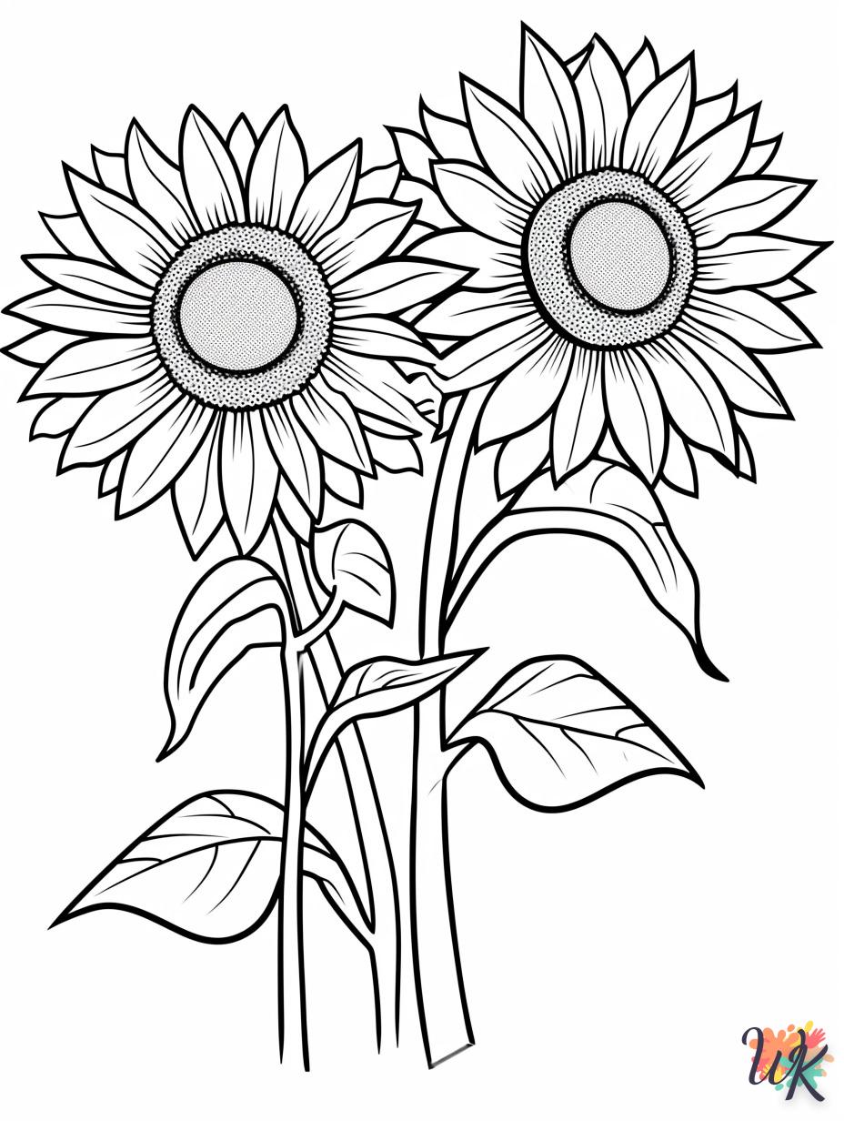 coloriage Fleurs  automne en ligne gratuit à imprimer