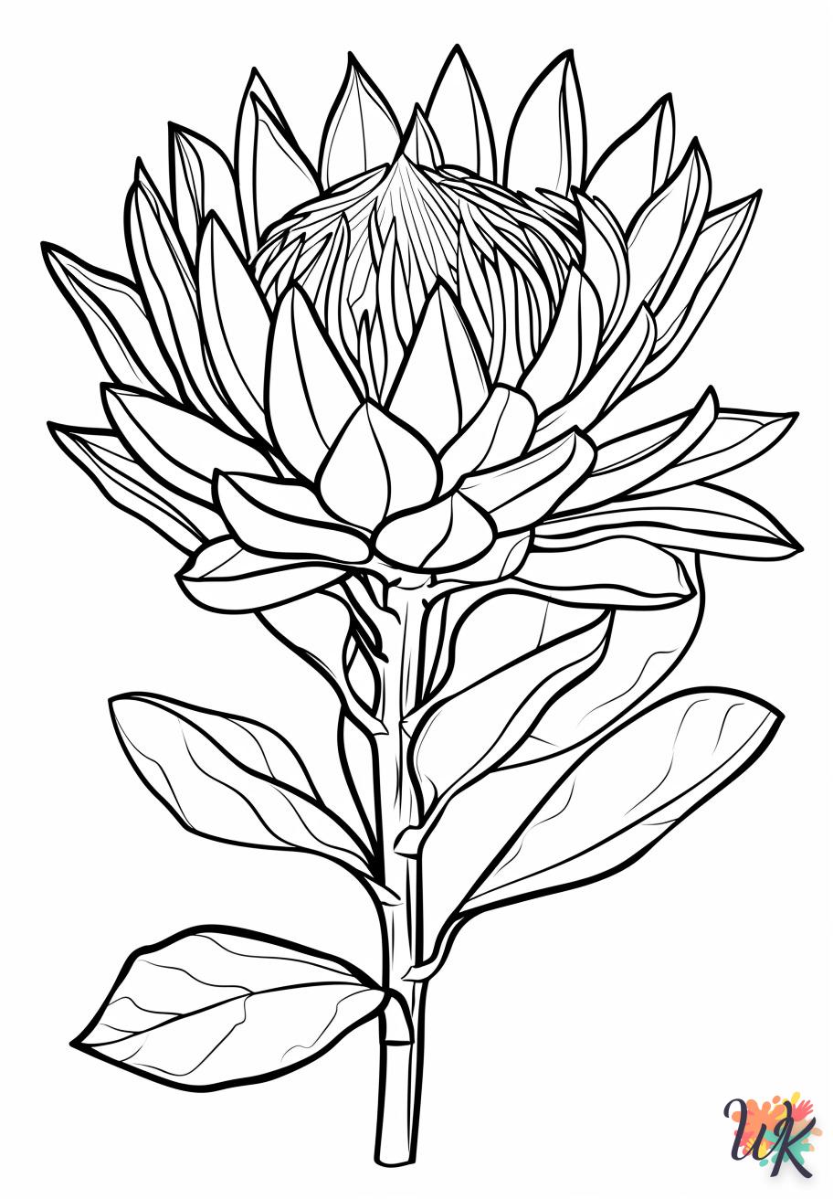 coloriage Fleurs  pour enfant de 5 ans