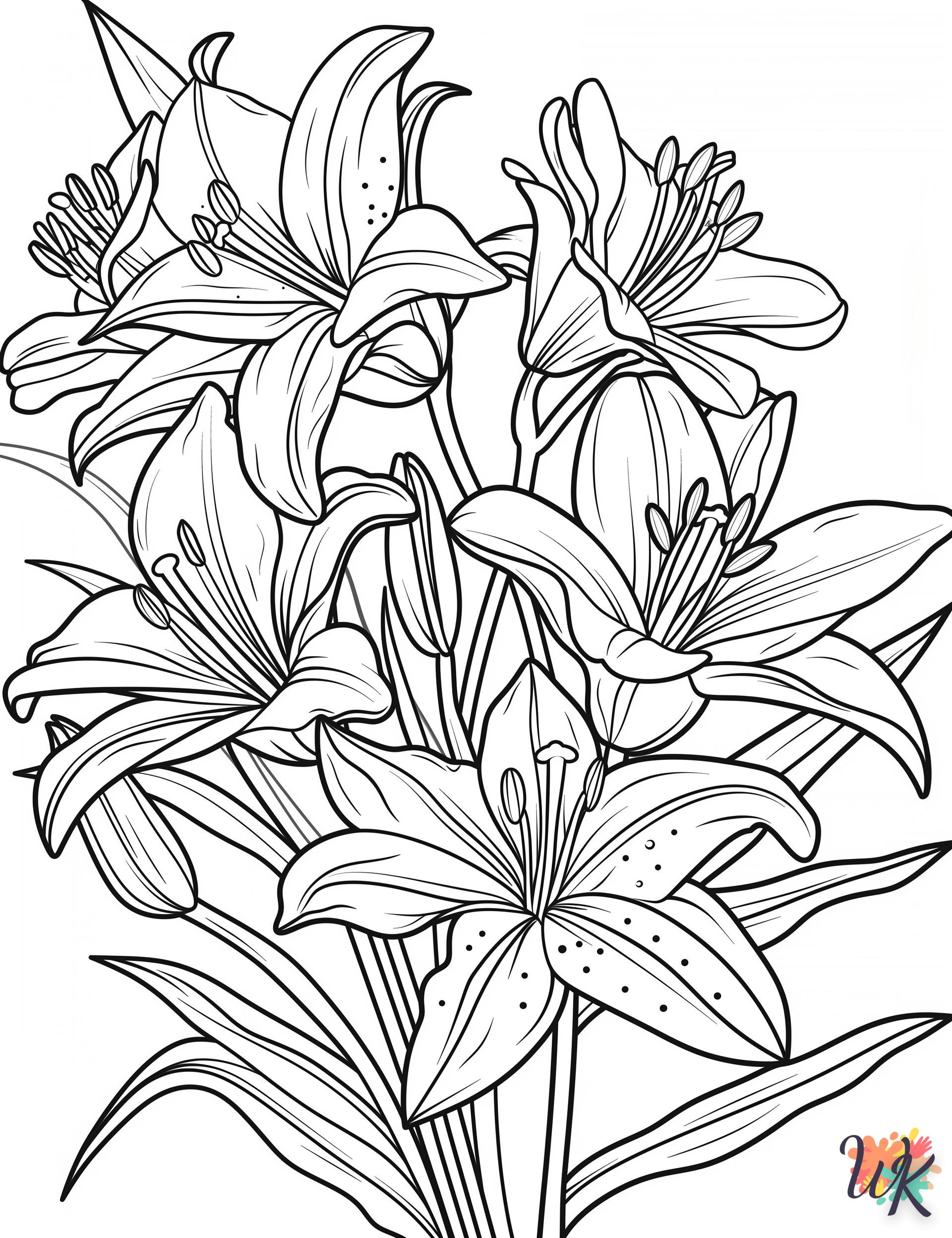 coloriage Fleurs  bebe à imprimer