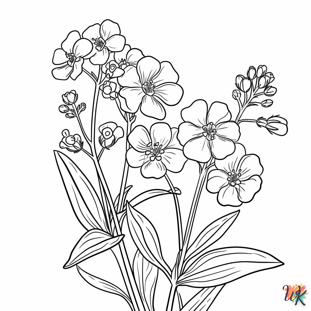 coloriage Fleurs  à imprimer gratuit