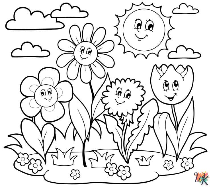 coloriage Fleurs  à imprimer pour enfant de 12 ans