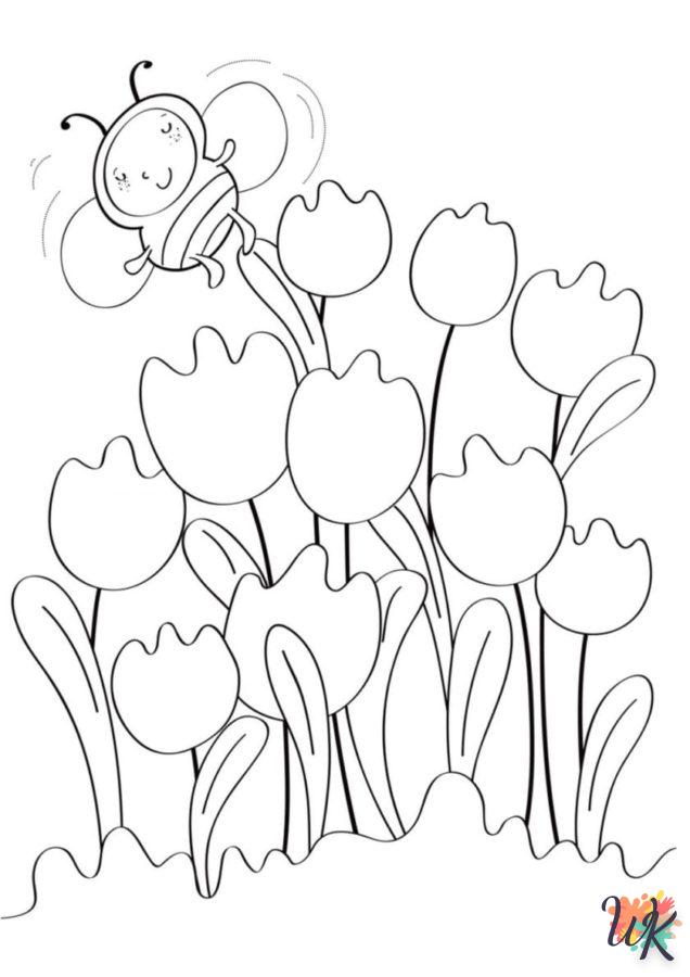 coloriage Fleurs  en ligne gratuit pour 12 ans