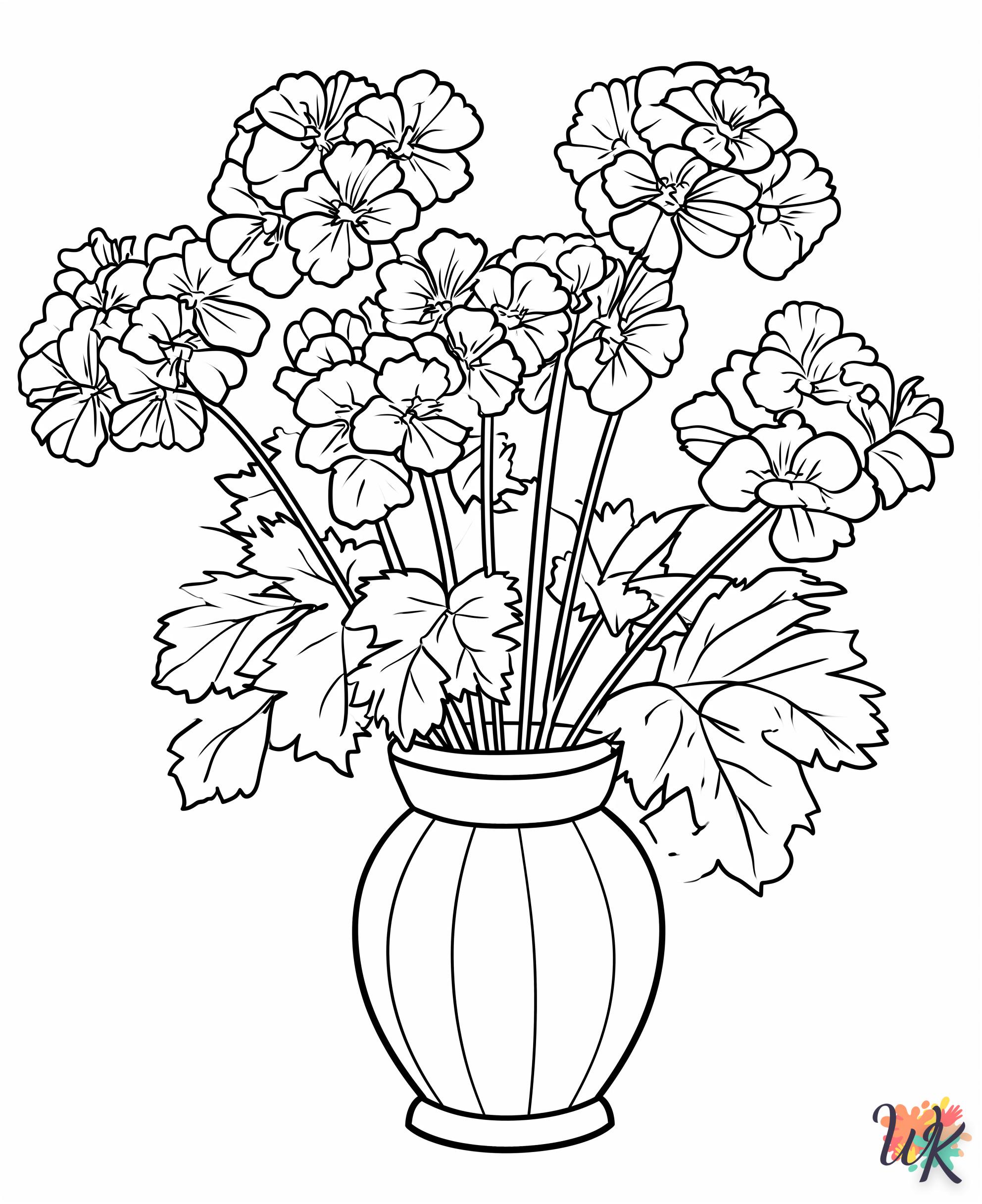 coloriage Fleurs  pour enfant a imprimer gratuit