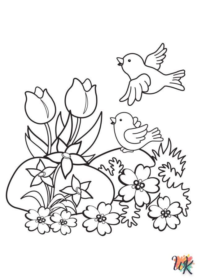 coloriage Fleurs  pour enfants à télécharger