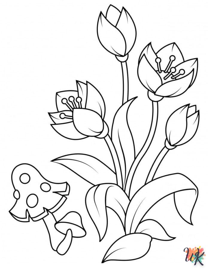 coloriage Fleurs  à imprimer gratuit