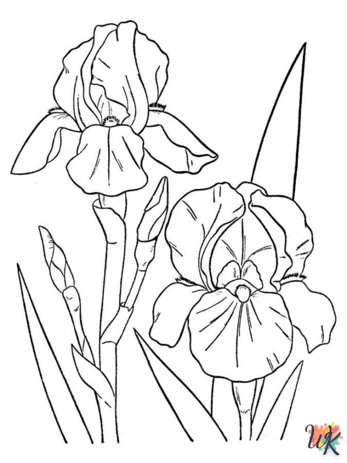 coloriage Fleurs  pour enfants a imprimer gratuit