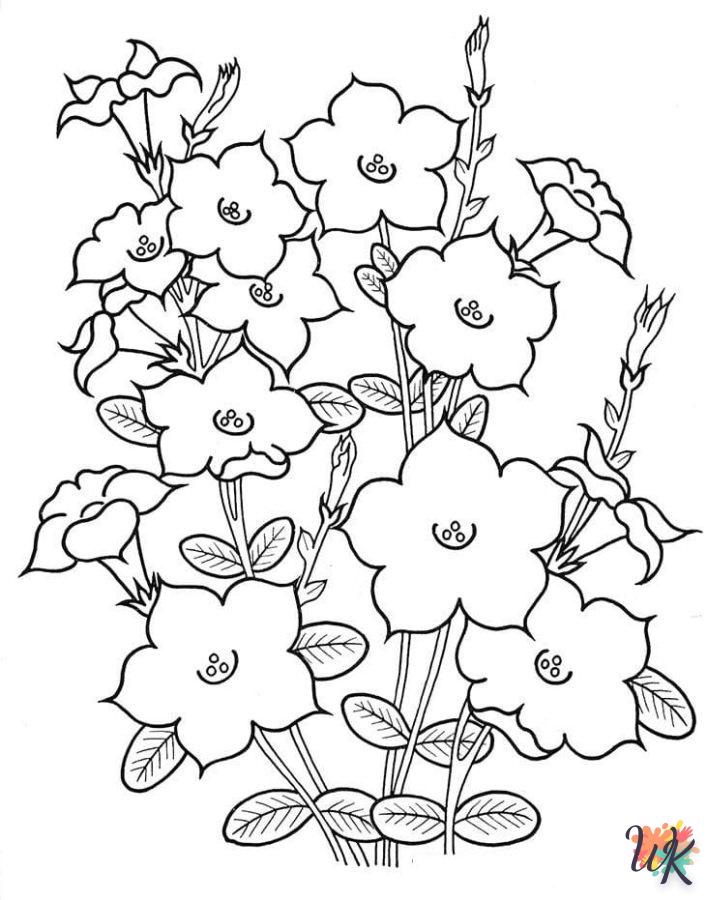 coloriage Fleurs  et dessin a imprimer