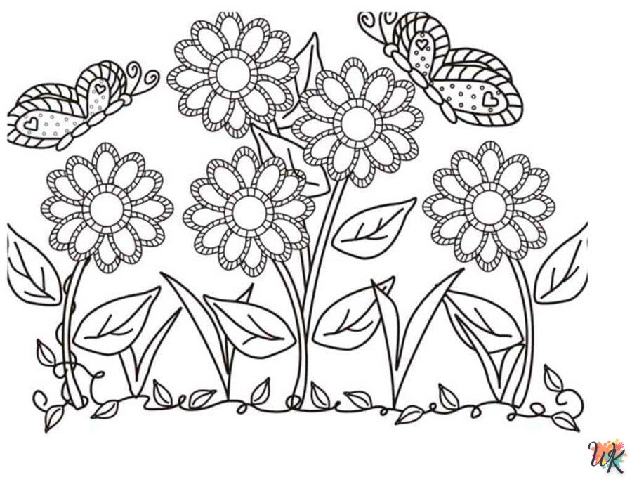 coloriage Fleurs  à imprimer