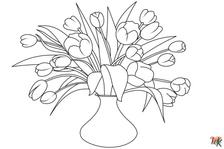 coloriage Fleurs  à imprimer gratuit