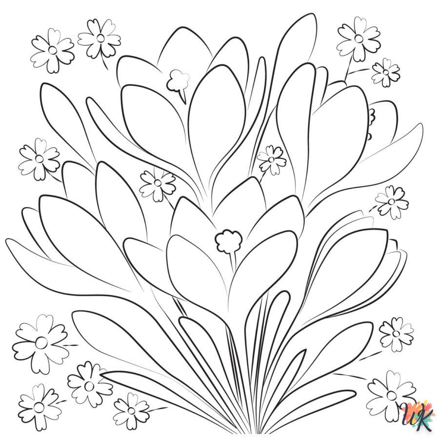 coloriage Fleurs  pour enfant de 10 ans