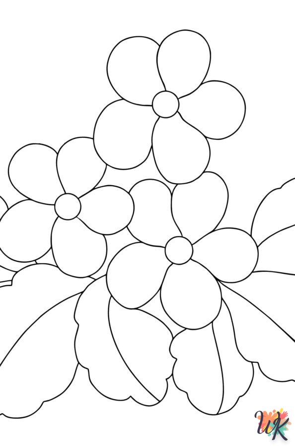 coloriage Fleurs  pour enfant de à imprimer