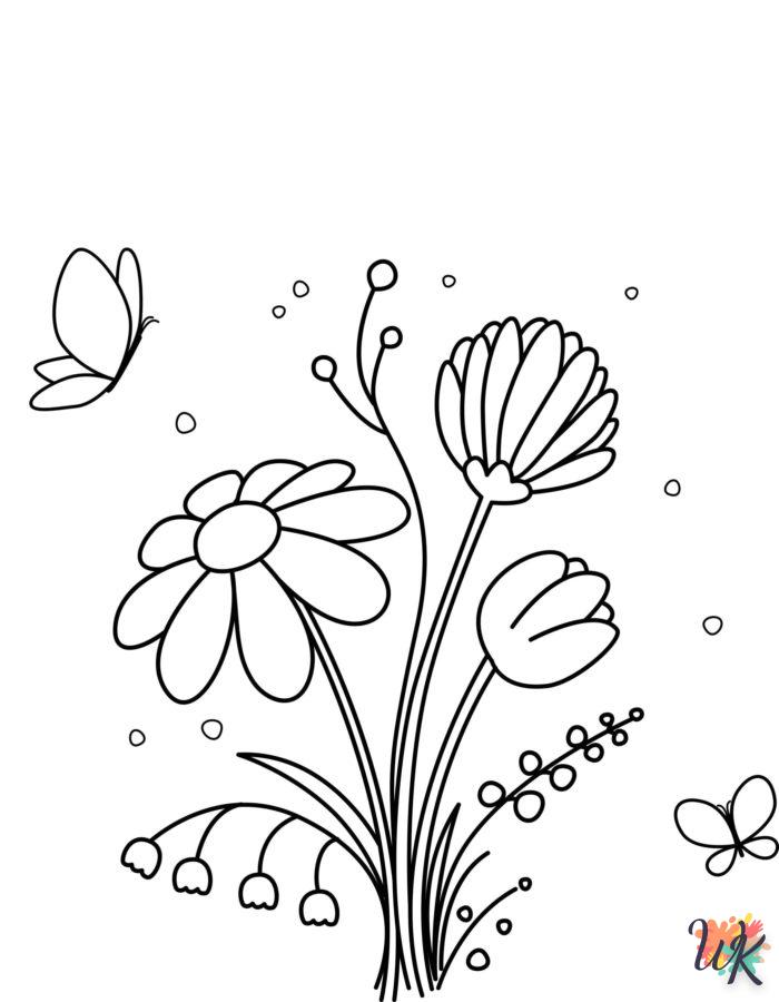 coloriage Fleurs  automne en ligne gratuit à imprimer