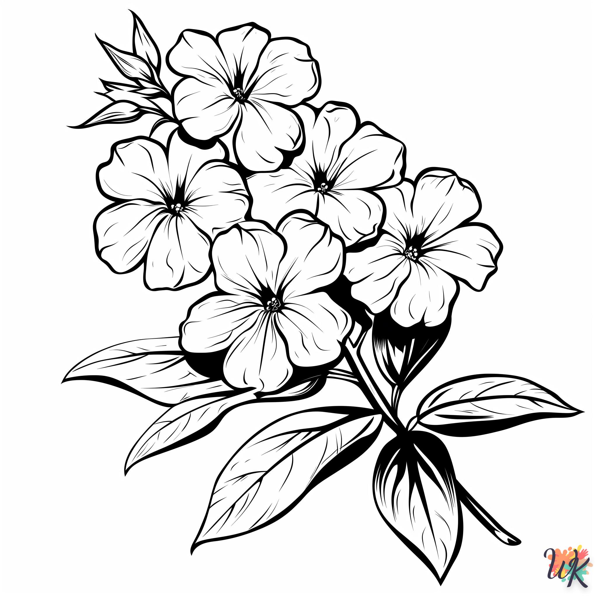 coloriage Fleurs  enfant 8 ans a imprimer