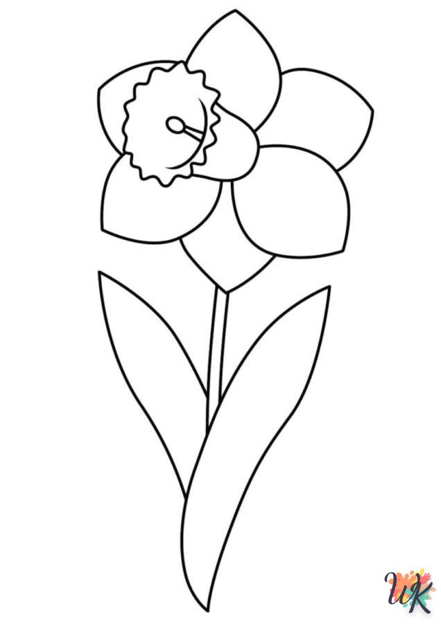 coloriage Fleurs  a imprimer enfant 10 ans