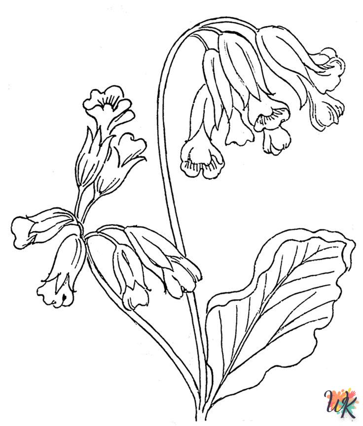 coloriage Fleurs  en ligne pour bebe de 2 ans