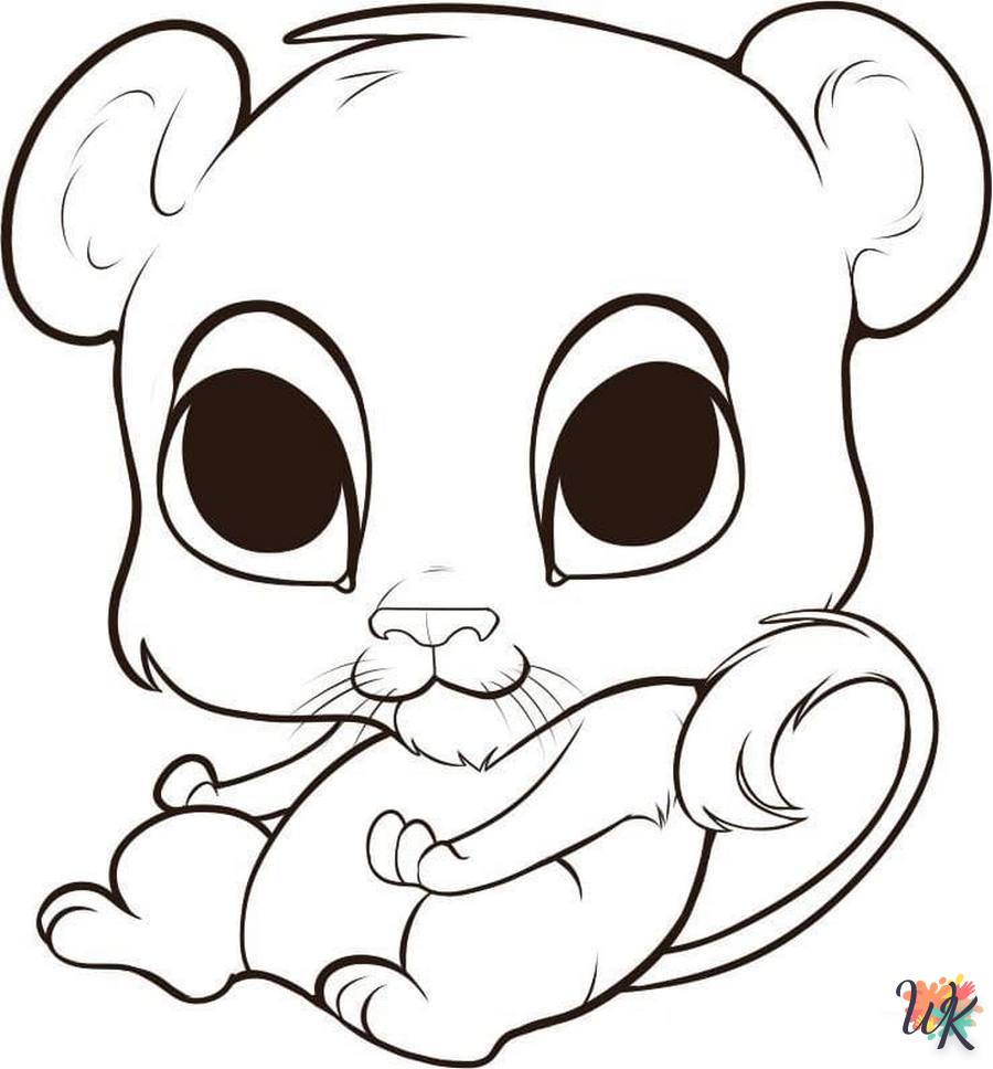 coloriage Kawaii  pour enfants a imprimer