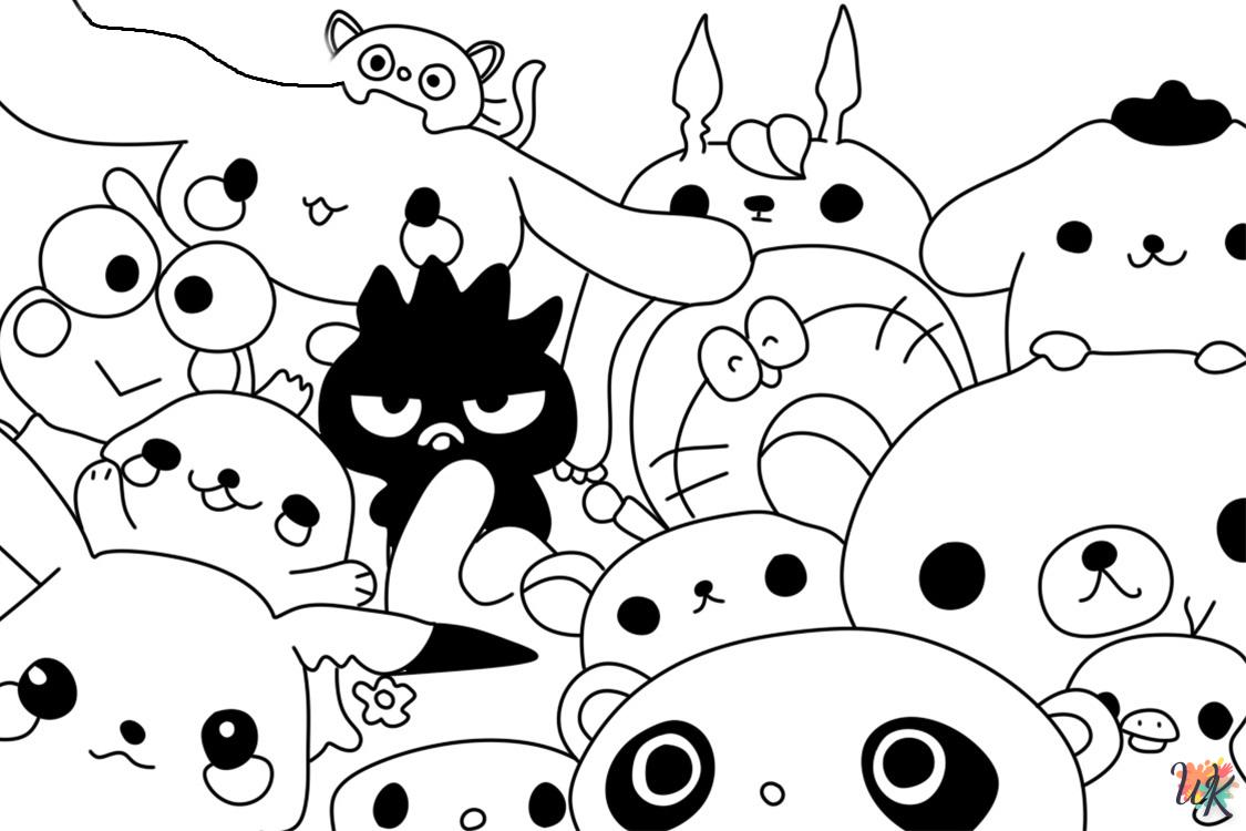 télécharger coloriage Kawaii  gratuit