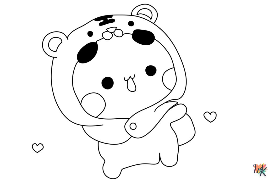 coloriage Kawaii  en ligne maternelle