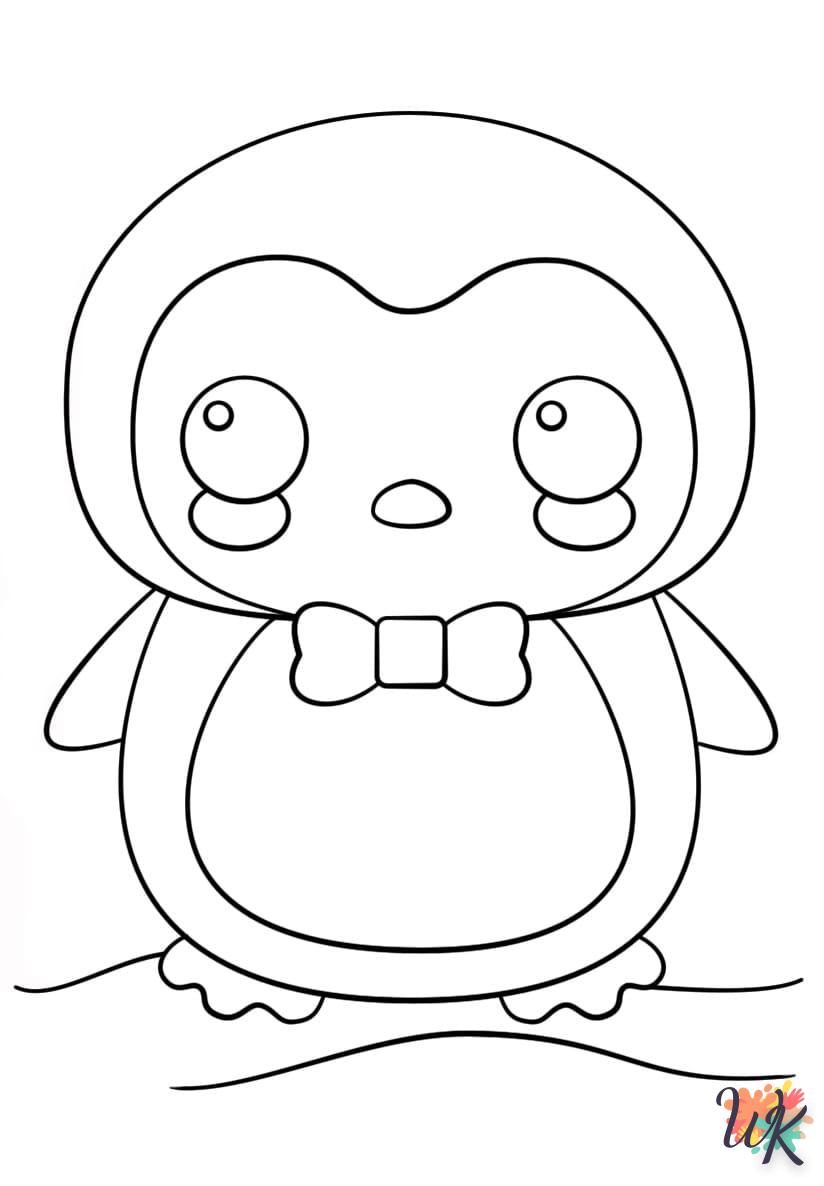 coloriage Kawaii  pour enfant de 2 ans