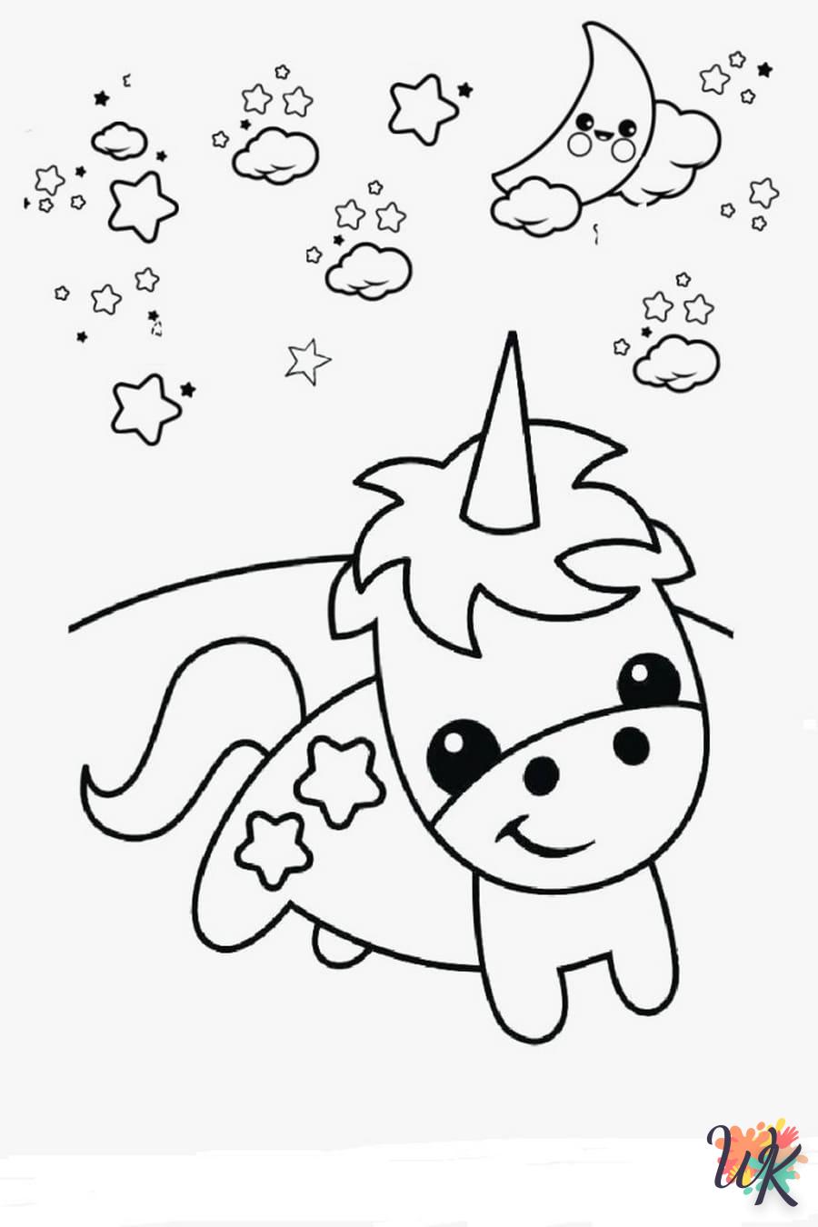 coloriage Kawaii  gratuit à imprimer