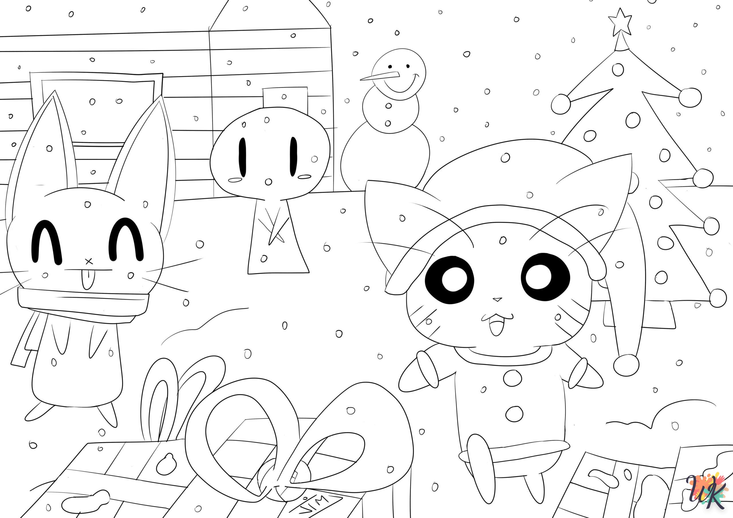 coloriage Kawaii  pour enfant de 8 ans