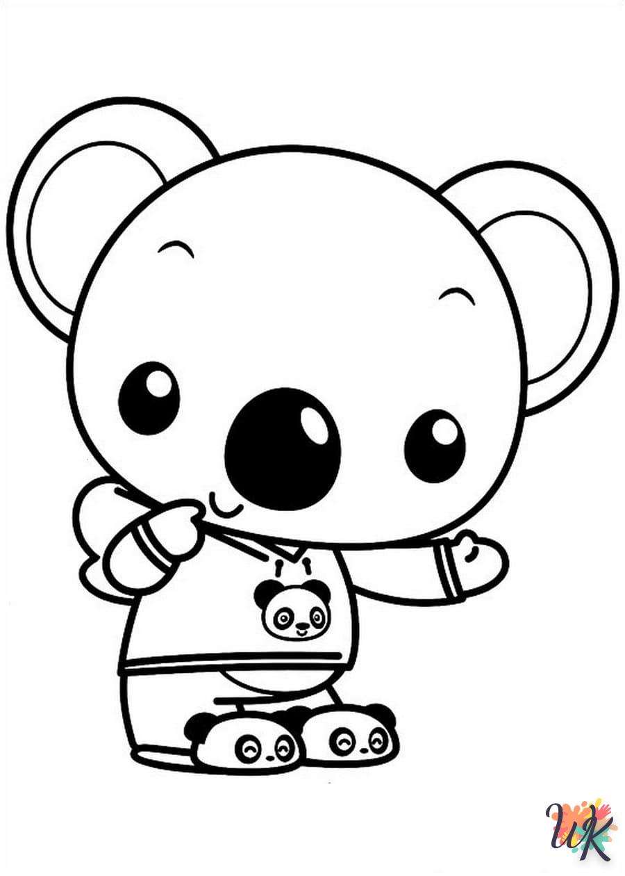 imprimer coloriage Kawaii  pour enfant