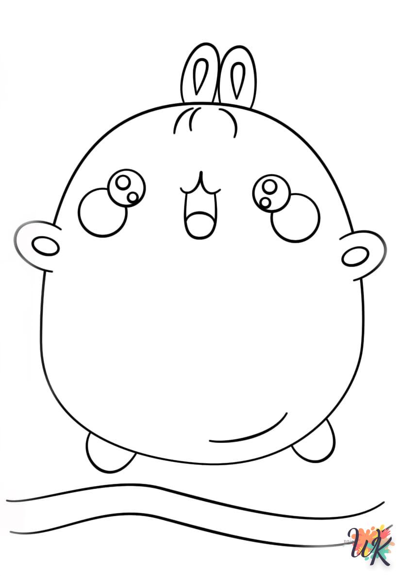 a imprimer coloriage Kawaii  gratuit