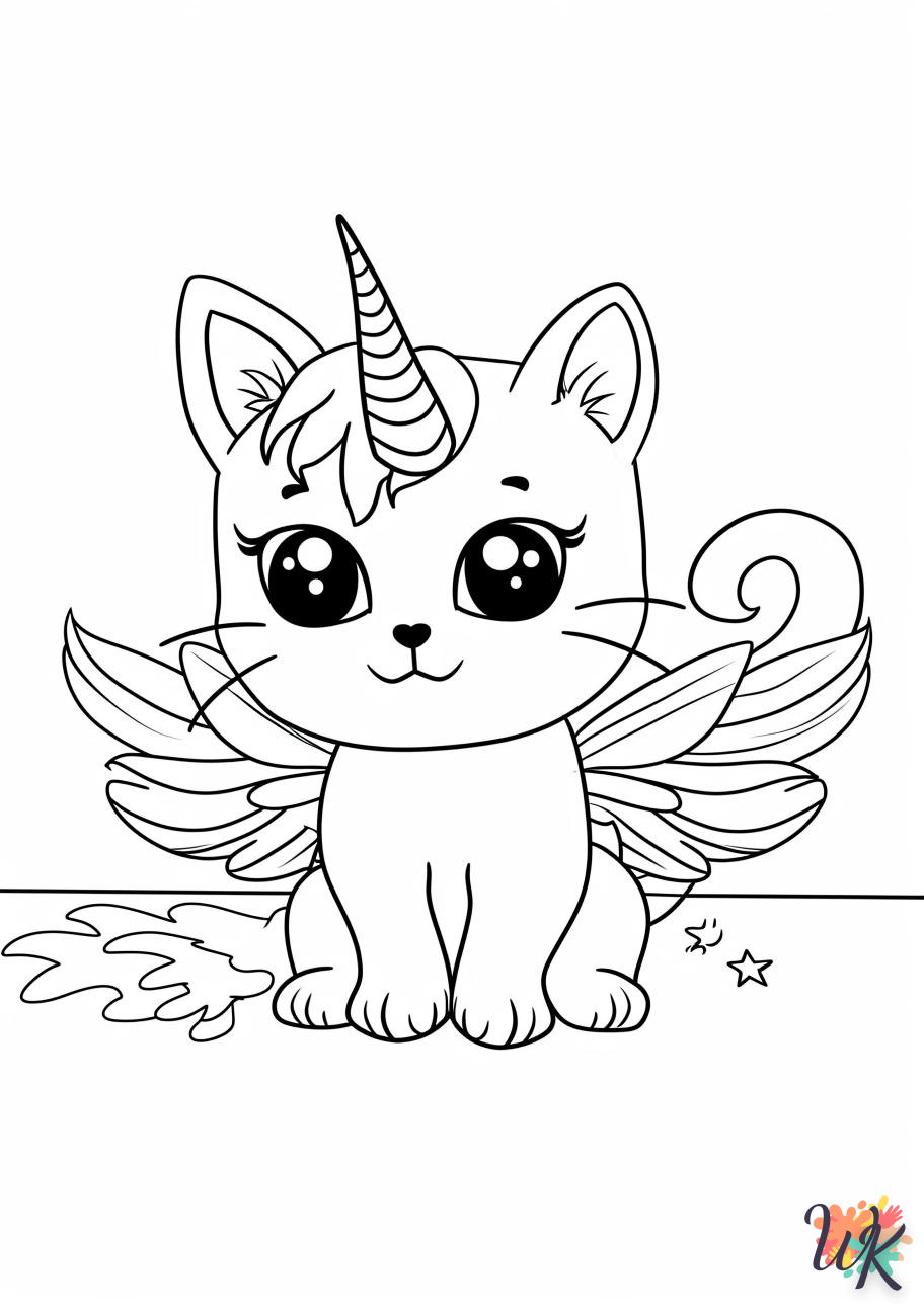 coloriage Kawaii  pour bebe a imprimer