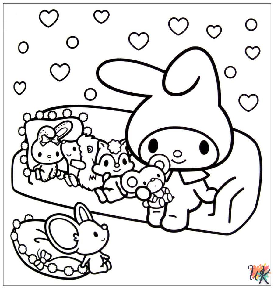 imprimer coloriage Kawaii