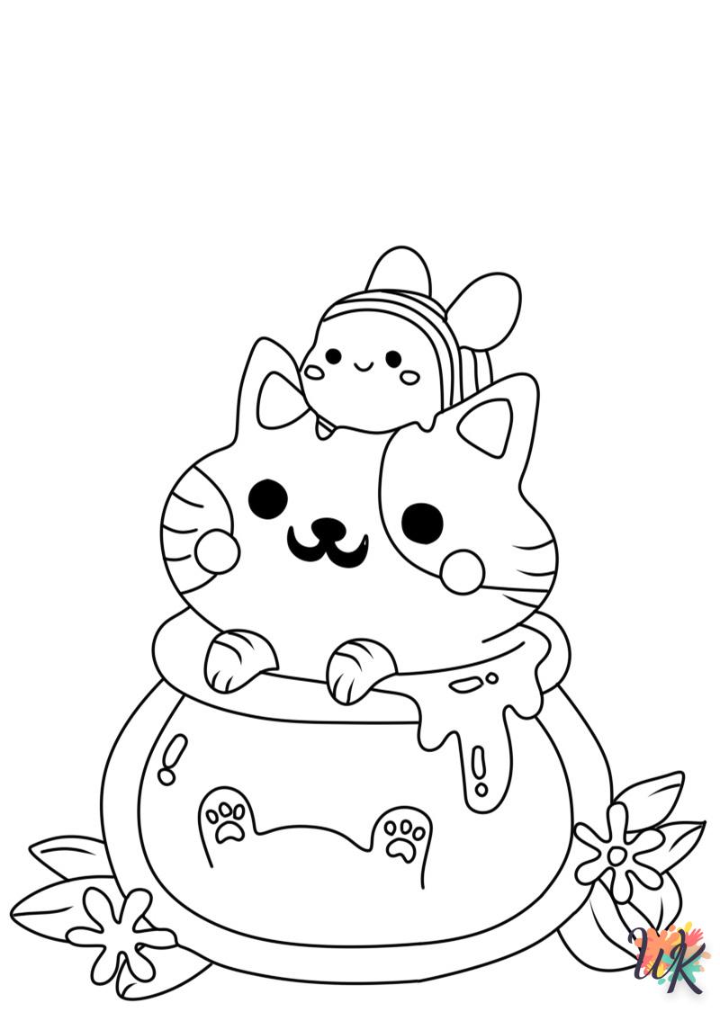 coloriage Kawaii  pour enfant de 5 ans