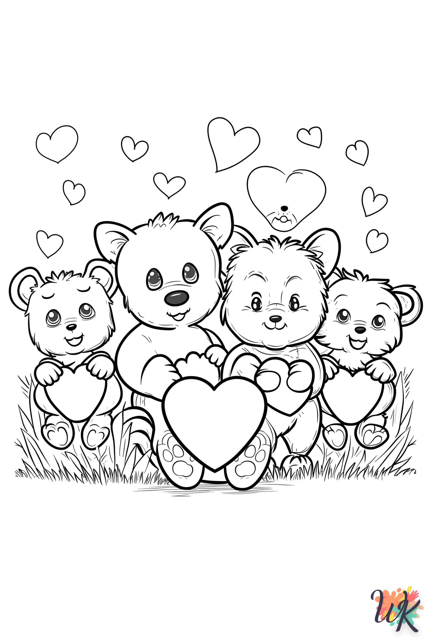 coloriage Kawaii  enfant 5 ans à imprimer