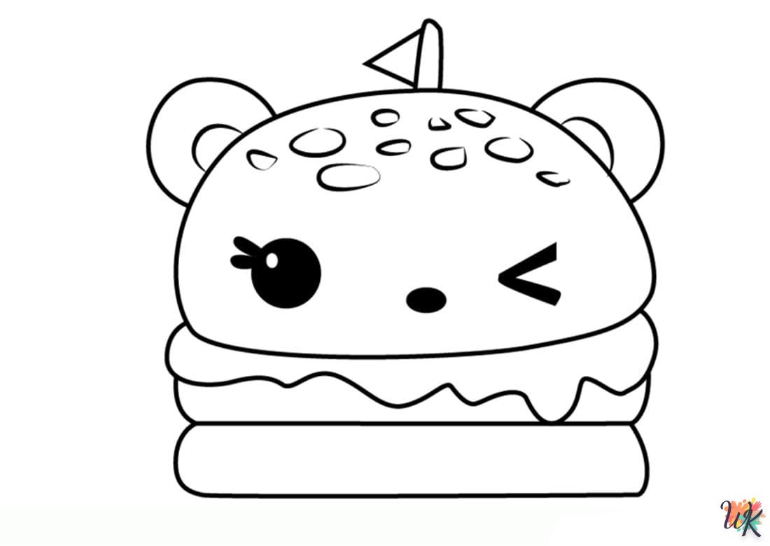 coloriage Kawaii  de noël gratuit à imprimer en ligne