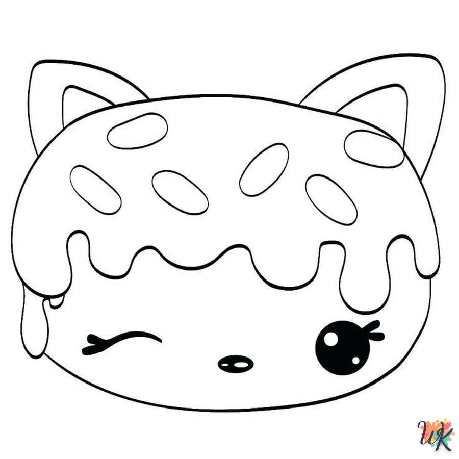 coloriage Kawaii  à imprimer pour enfant de 2 ans