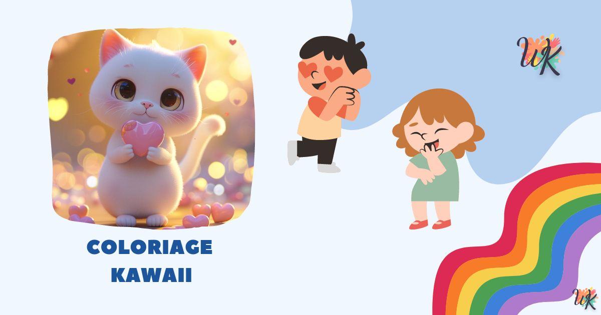 Coloriage Kawaii Gratuit imprimable et téléchargeable 2 Coloriage Kawaii Gratuit imprimable et téléchargeable