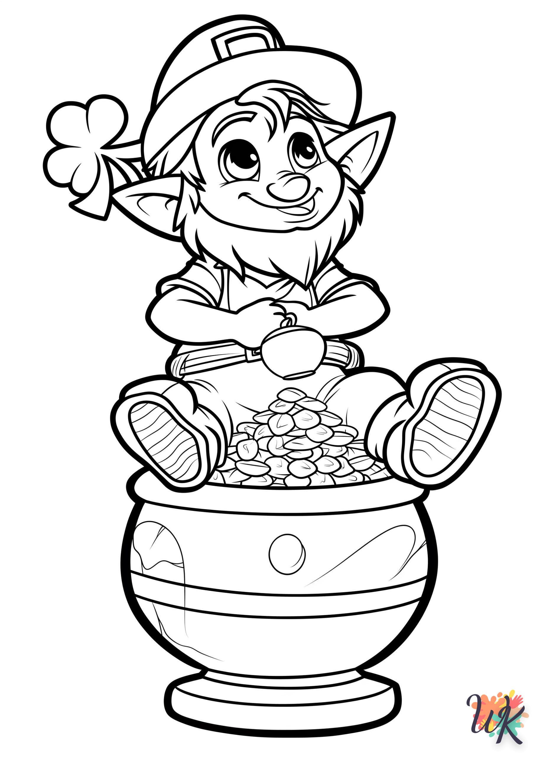 coloriage Leprechaun  gratuit en ligne