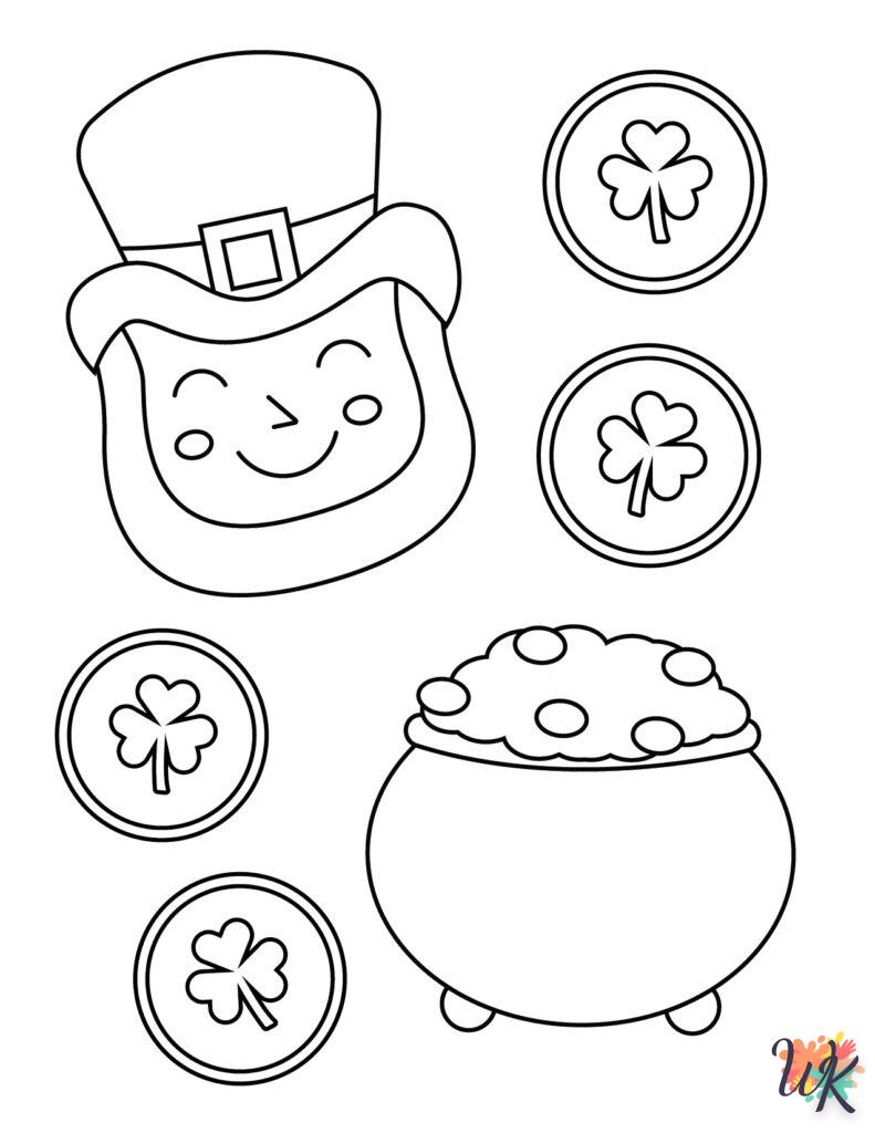 coloriage Leprechaun  enfant 5 ans à imprimer