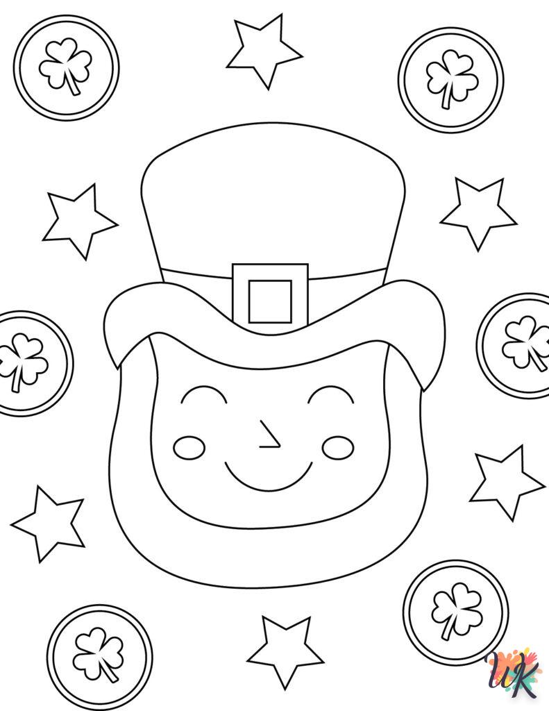 coloriage Leprechaun  bebe à imprimer gratuit