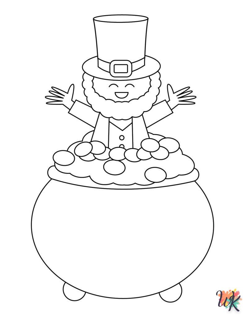 coloriage Leprechaun  à imprimer pour enfant de 2 ans