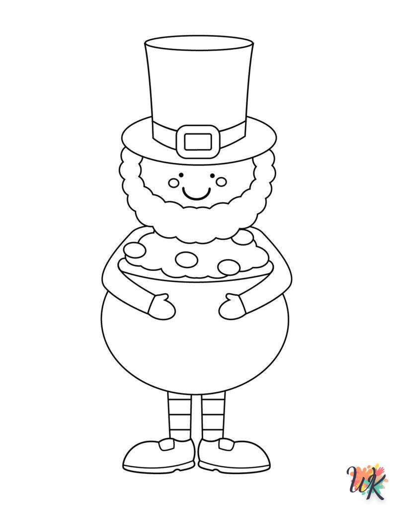 coloriage Leprechaun  enfant a imprimer