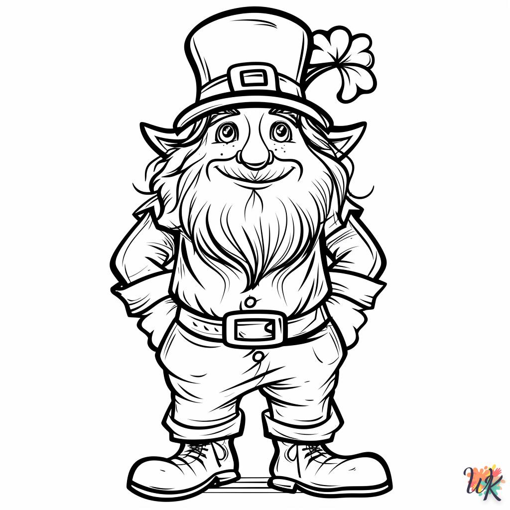 coloriage Leprechaun  à imprimer pour enfant de 6 ans