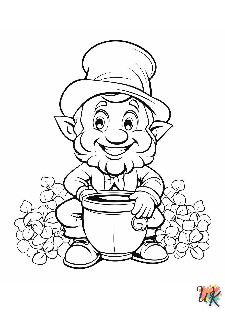 coloriage Leprechaun  enfant a imprimer