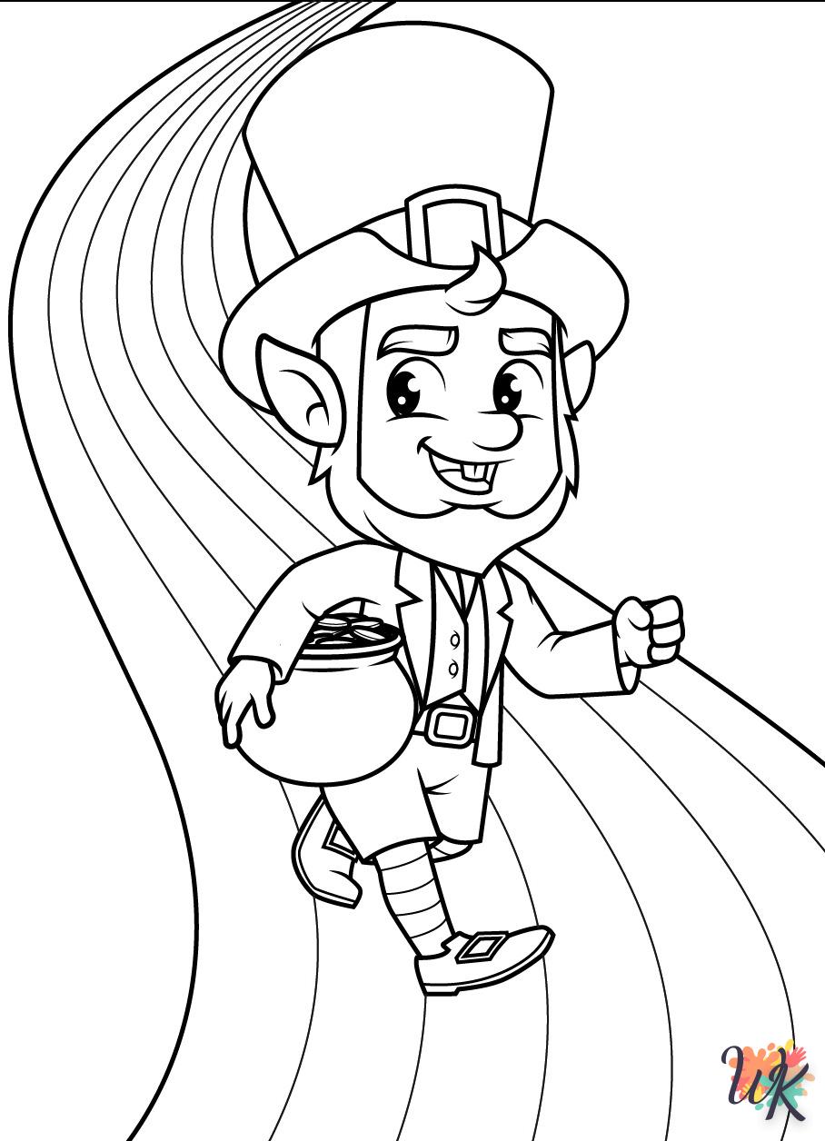 coloriage Leprechaun  à imprimer pour enfant de 7 ans