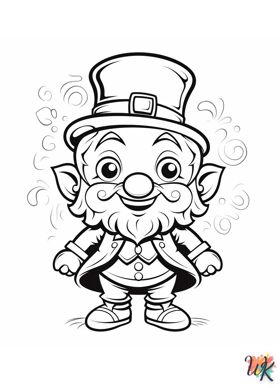 coloriage Leprechaun  animaux enfant a imprimer