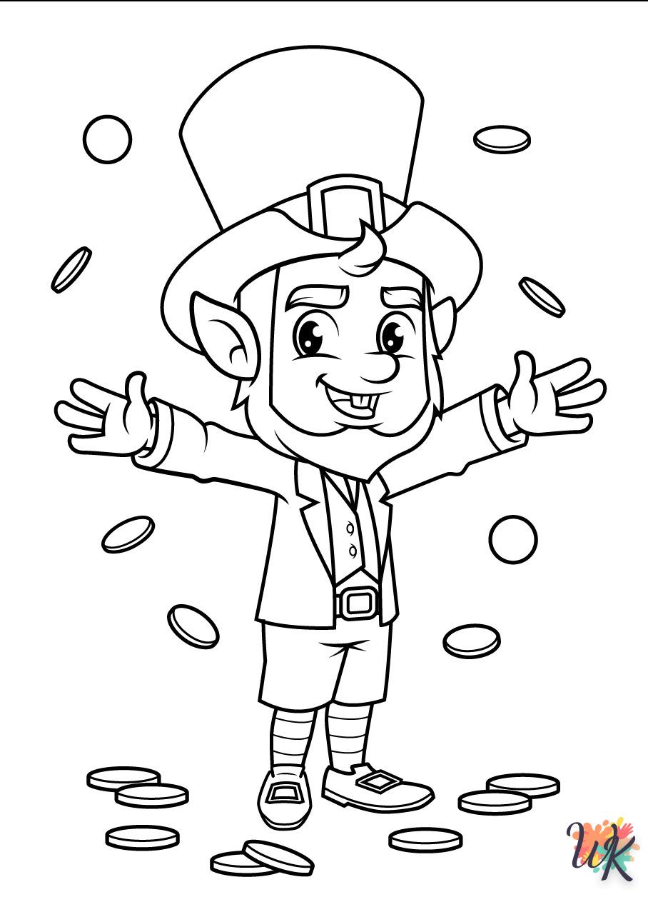 coloriage Leprechaun  à imprimer pdf gratuit